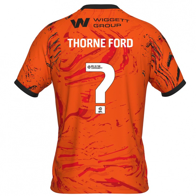 Danxen Kinder Evie Thorne Ford #0 Trikot Orange Schwarz Torwarttrikot 2025/26