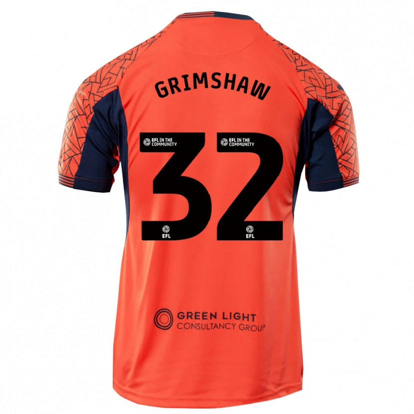Danxen Kinder Daniel Grimshaw #32 Trikot Orange Schwarz Torwarttrikot 2025/26
