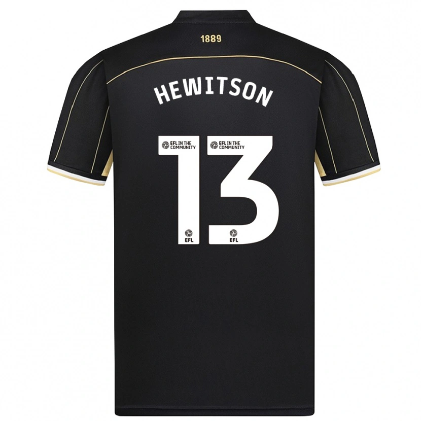 Danxen Kinder Coby Hewitson #13 Trikot Schwarz Braun Torwarttrikot 2025/26