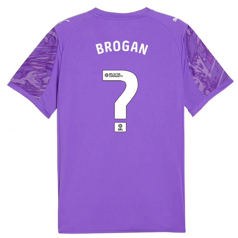 Danxen Kinder Adam Brogan #0 Trikot Lila Weiß Torwarttrikot 2025/26