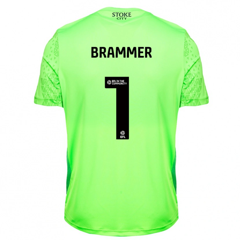 Danxen Kinder Ruben Brammer #1 Trikot Grün Schwarz Torwarttrikot 2025/26