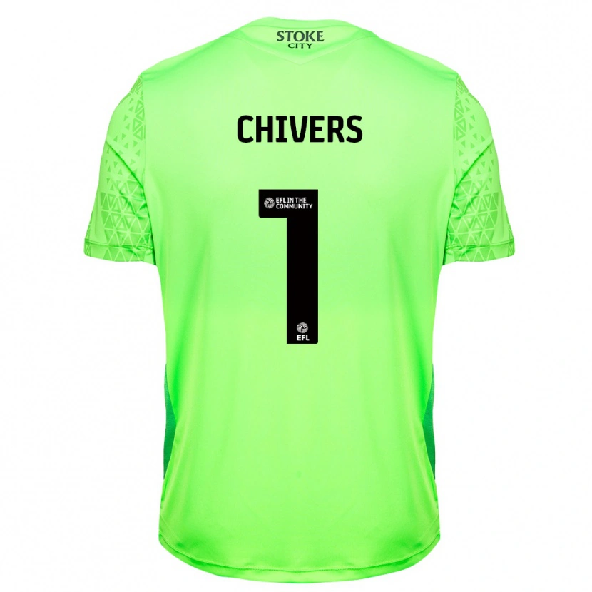 Danxen Kinder Ben Chivers #1 Trikot Grün Schwarz Torwarttrikot 2025/26