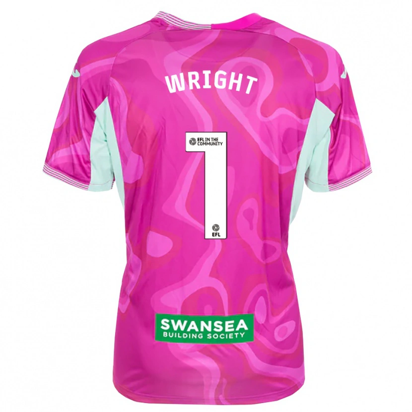 Danxen Kinder Tom Wright #1 Trikot Magenta Weiß Torwarttrikot 2025/26