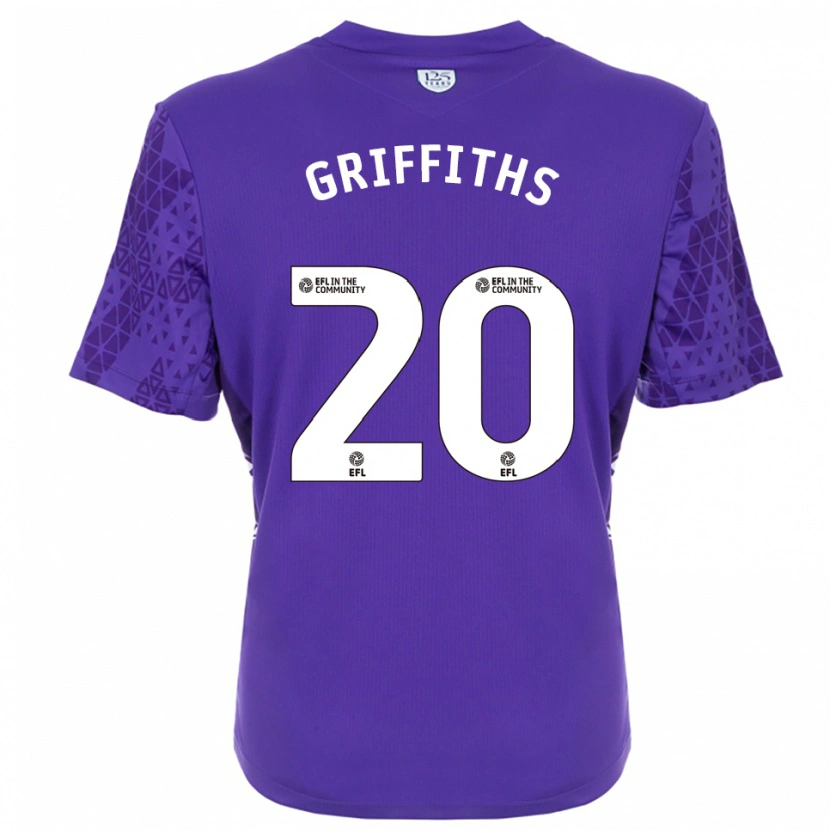 Danxen Kinder Josh Griffiths #20 Trikot Violett Weiß Torwarttrikot 2025/26