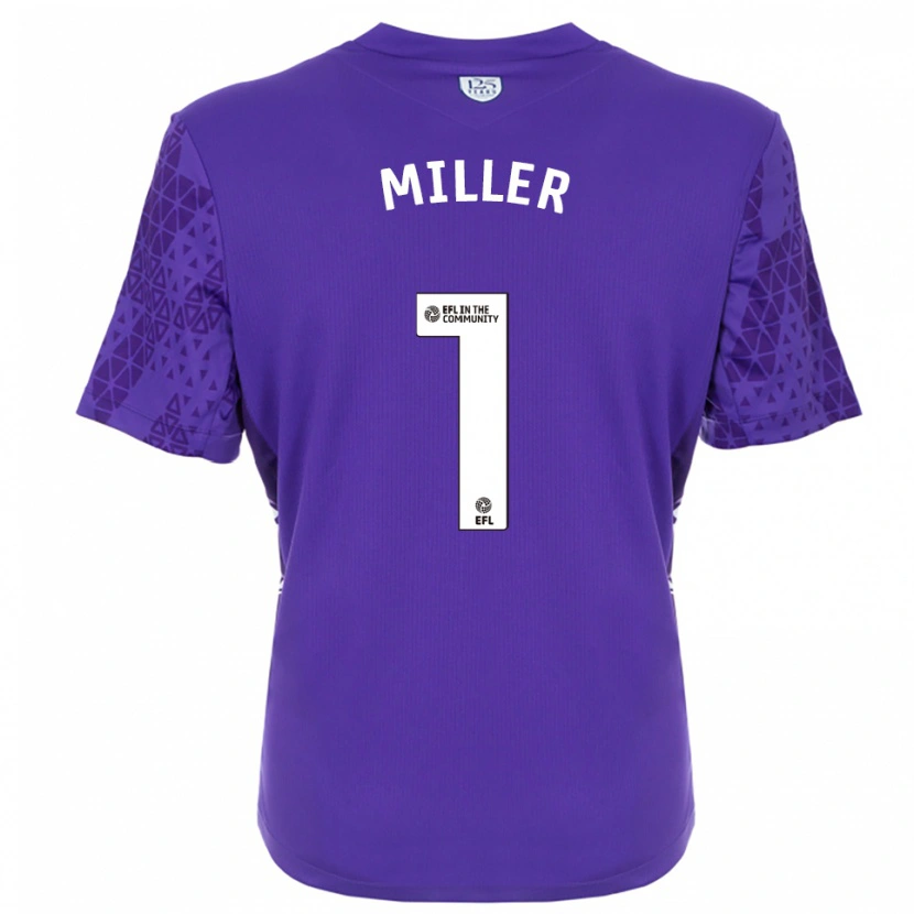Danxen Kinder Anna Miller #1 Trikot Violett Weiß Torwarttrikot 2025/26