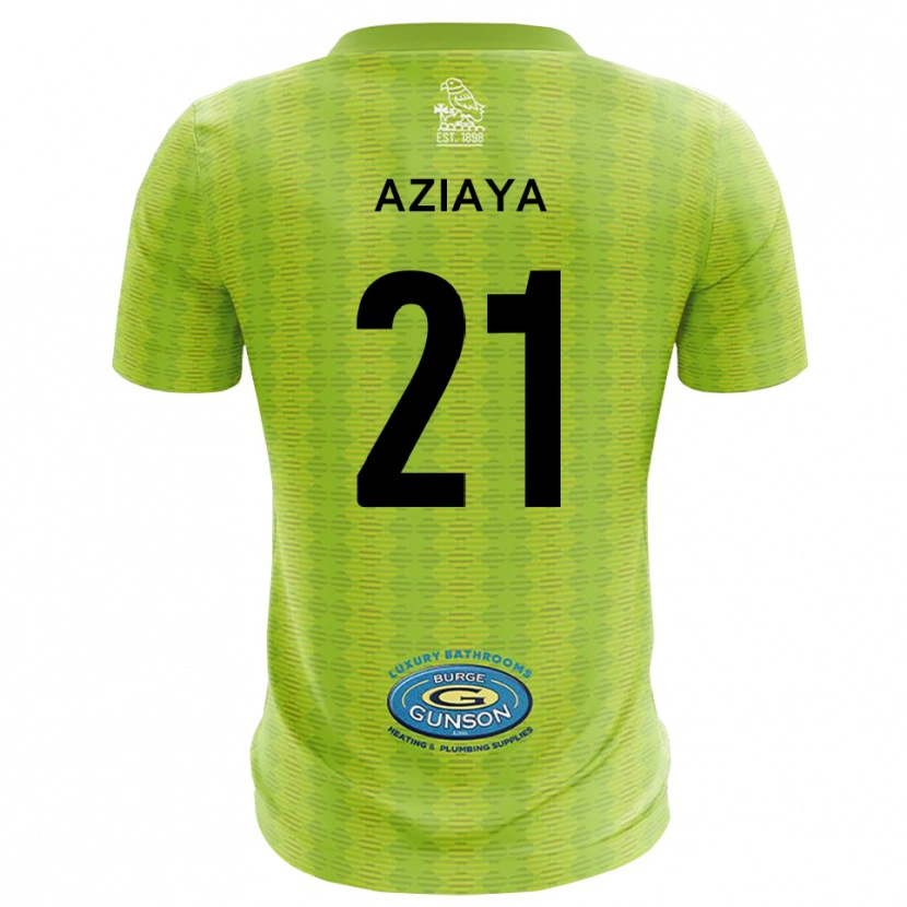 Danxen Kinder David Aziaya #21 Trikot Rasen Grün Torwarttrikot 2025/26