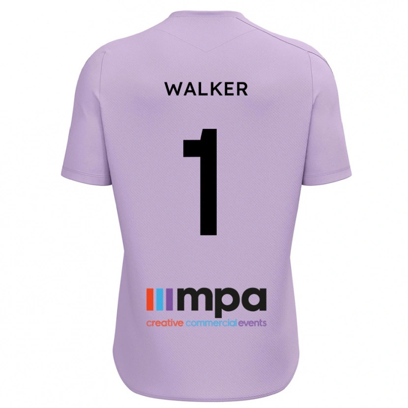 Danxen Kinder Laurie Walker #1 Trikot Violett Schwarz Torwarttrikot 2025/26