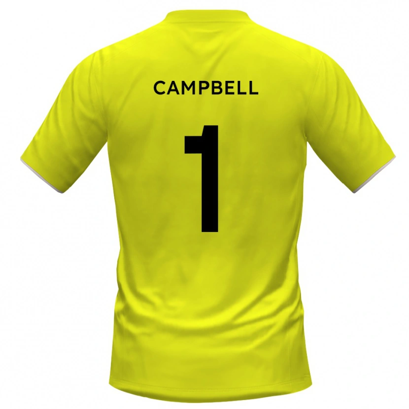 Danxen Kinder Maison Campbell #1 Trikot Gelb Schwarz Torwarttrikot 2025/26