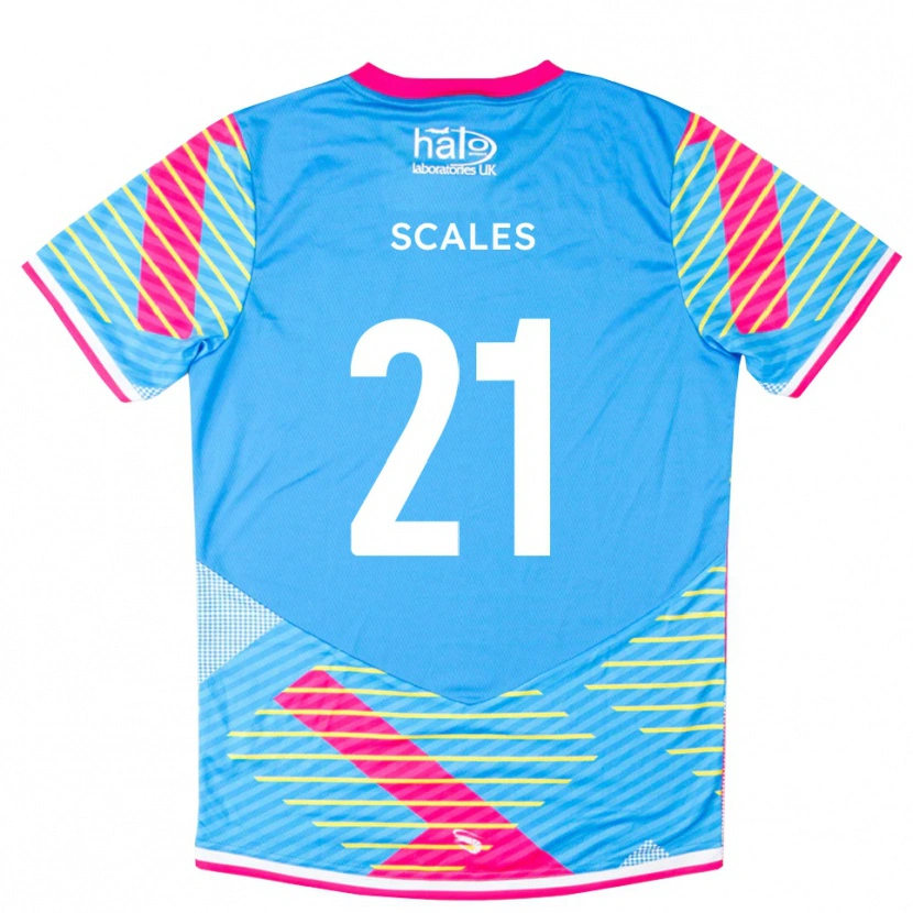 Danxen Kinder Alfie Scales #21 Trikot Himmelblau Pink Torwarttrikot 2025/26