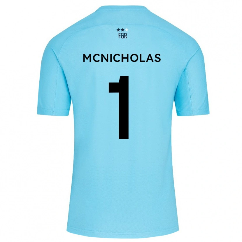 Danxen Kinder Luke McNicholas #1 Trikot Himmelblau Weiß Torwarttrikot 2025/26