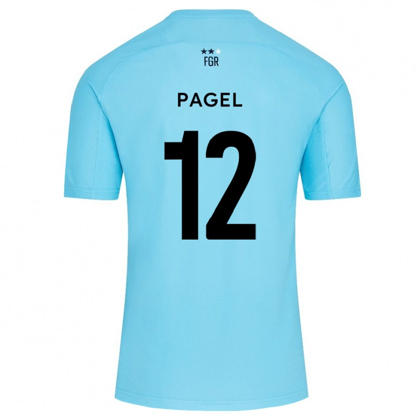 Danxen Kinder Fiachra Pagel #12 Trikot Himmelblau Weiß Torwarttrikot 2025/26