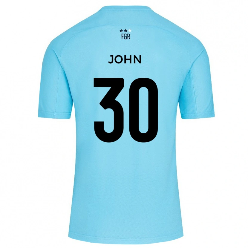 Danxen Kinder Dylan John #30 Trikot Himmelblau Weiß Torwarttrikot 2025/26