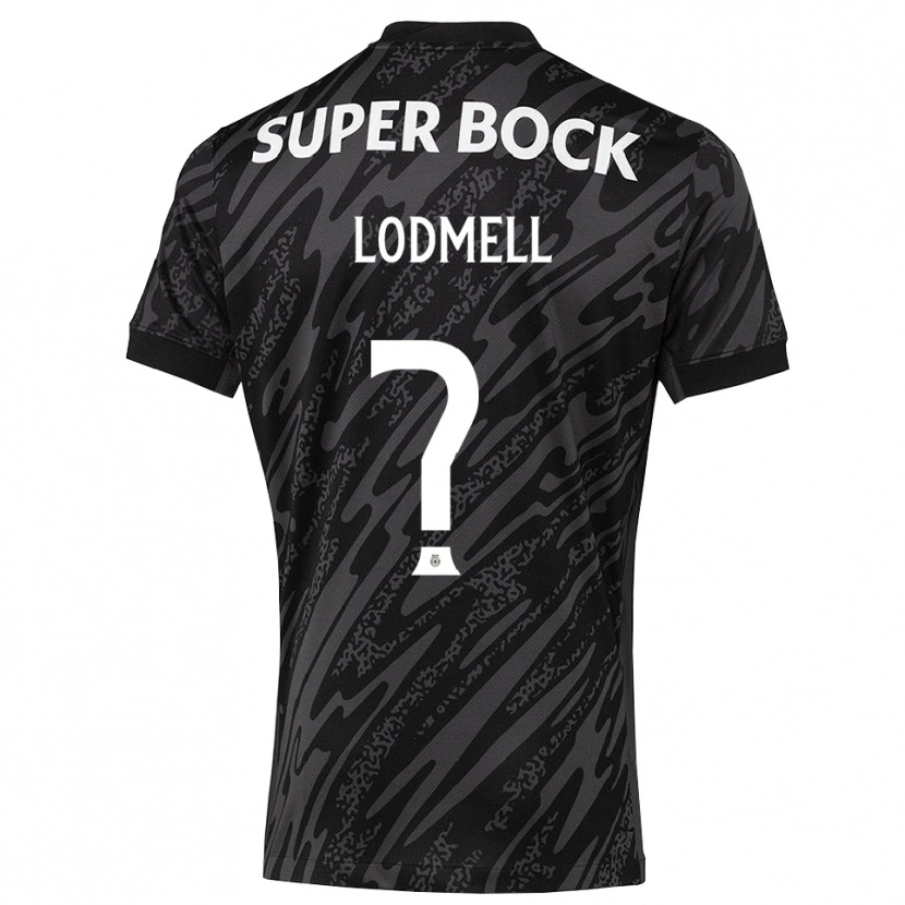 Danxen Kinder William Lodmell #0 Trikot Grau Schwarz Weiß Torwarttrikot 2025/26