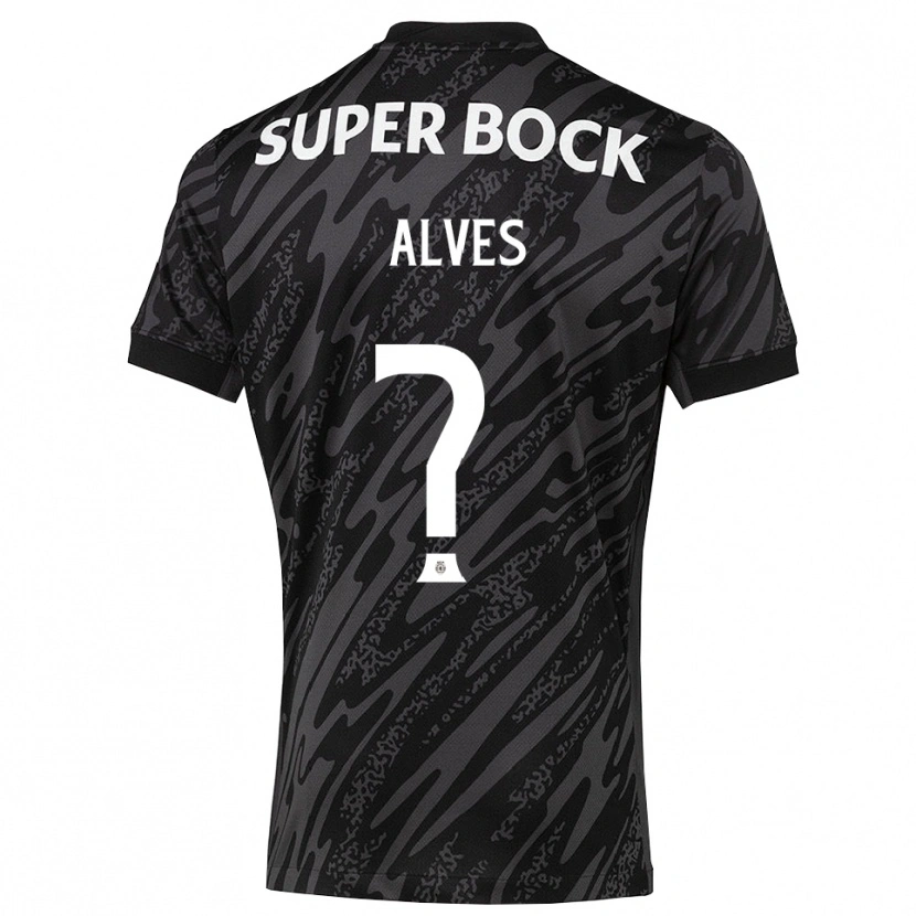 Danxen Kinder Guilherme Alves #0 Trikot Grau Schwarz Weiß Torwarttrikot 2025/26