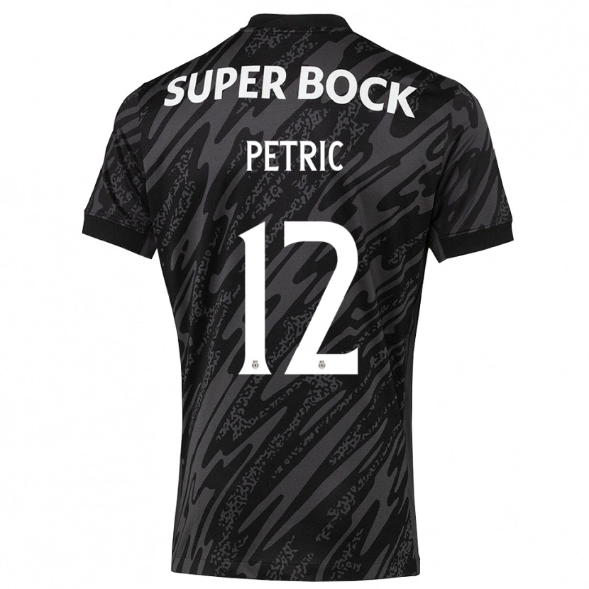 Danxen Kinder Luka Petric #12 Trikot Grau Schwarz Weiß Torwarttrikot 2025/26