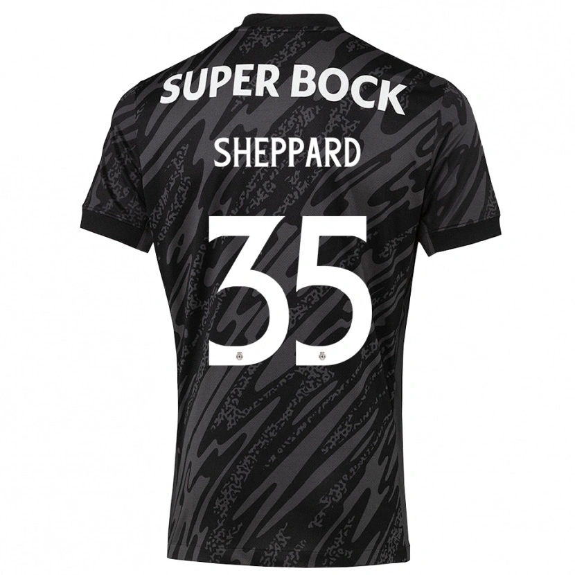 Danxen Kinder Catriona Sheppard #35 Trikot Grau Schwarz Weiß Torwarttrikot 2025/26