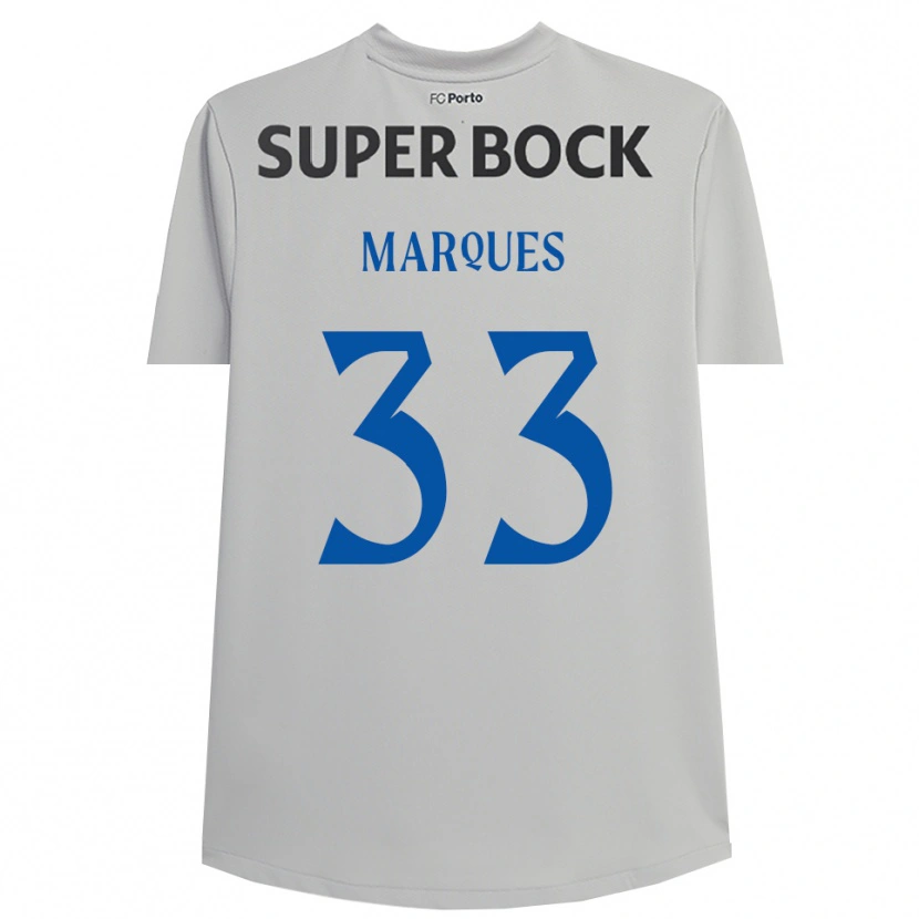 Danxen Kinder Bárbara Marques #33 Trikot Hellgrau Schwarz Torwarttrikot 2025/26