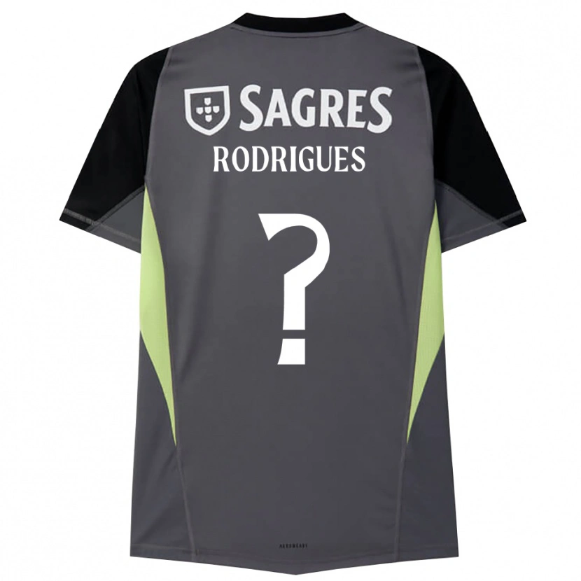Danxen Kinder Miguel Rodrigues #0 Trikot Dunkelgrau Schwarz Torwarttrikot 2025/26