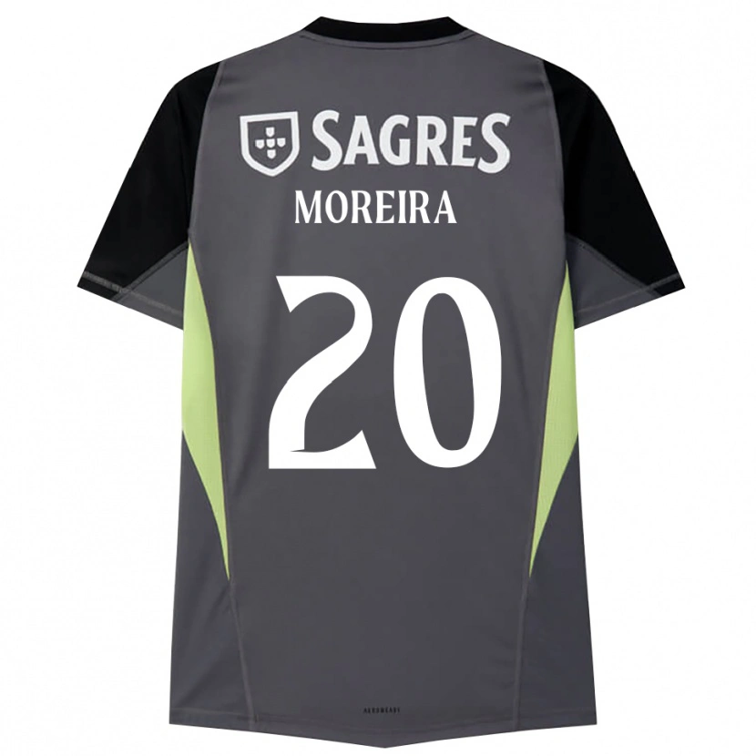 Danxen Kinder André Moreira #20 Trikot Dunkelgrau Schwarz Torwarttrikot 2025/26