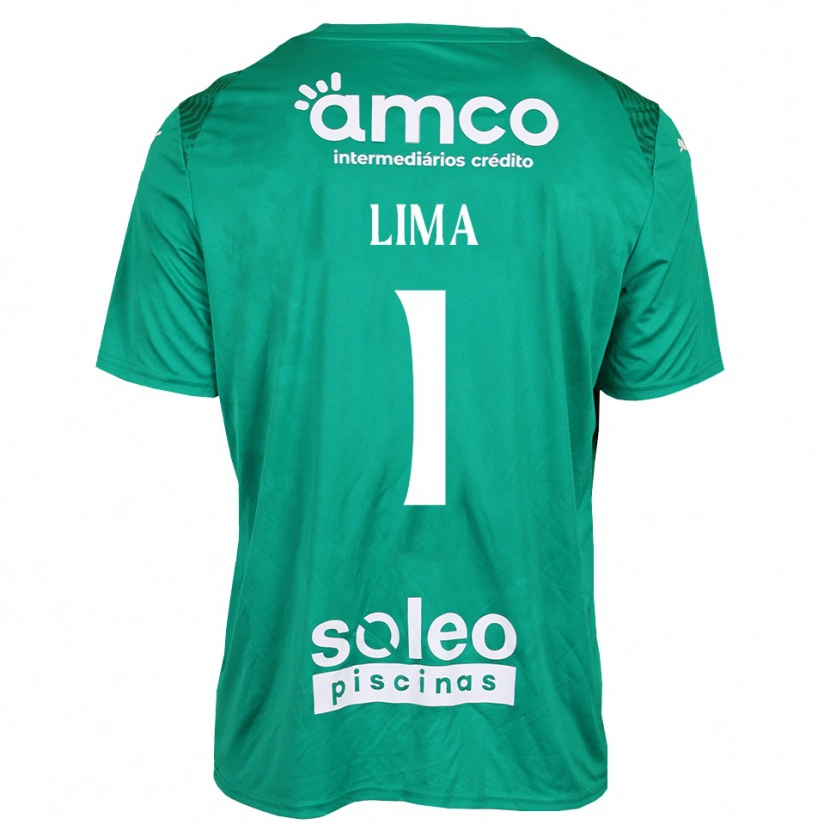 Danxen Kinder Aline Lima #1 Trikot Grün Weiß Torwarttrikot 2025/26