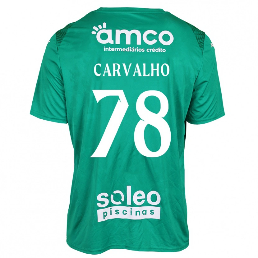 Danxen Kinder João Carvalho #78 Trikot Grün Weiß Torwarttrikot 2025/26