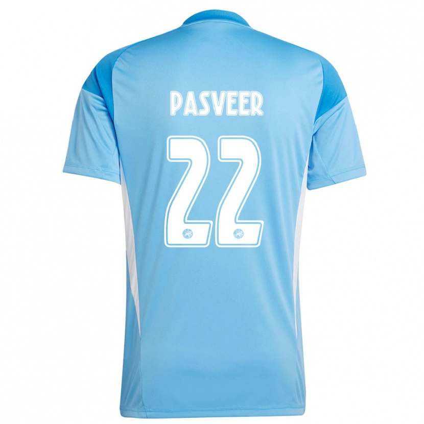Danxen Kinder Remko Pasveer #22 Trikot Hellblau Weiß Torwarttrikot 2025/26