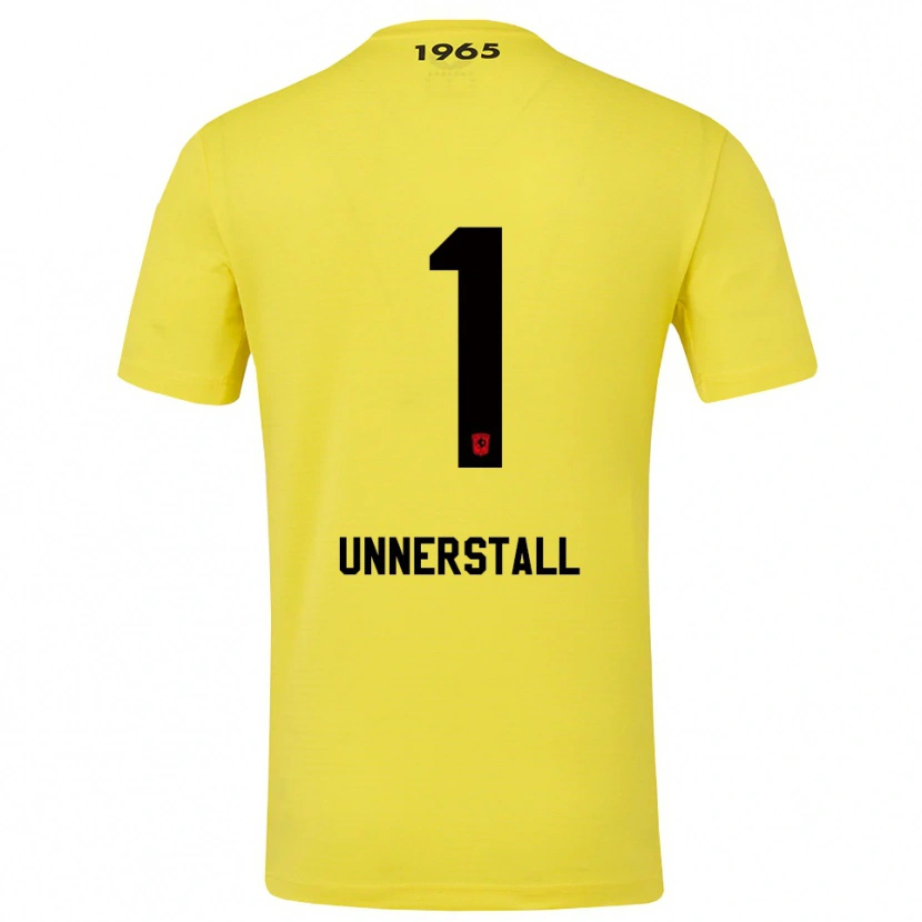 Danxen Kinder Lars Unnerstall #1 Trikot Gelb Schwarz Torwarttrikot 2025/26