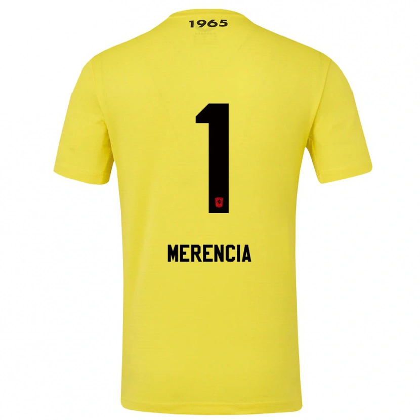 Danxen Kinder Leandro Merencia #1 Trikot Gelb Schwarz Torwarttrikot 2025/26
