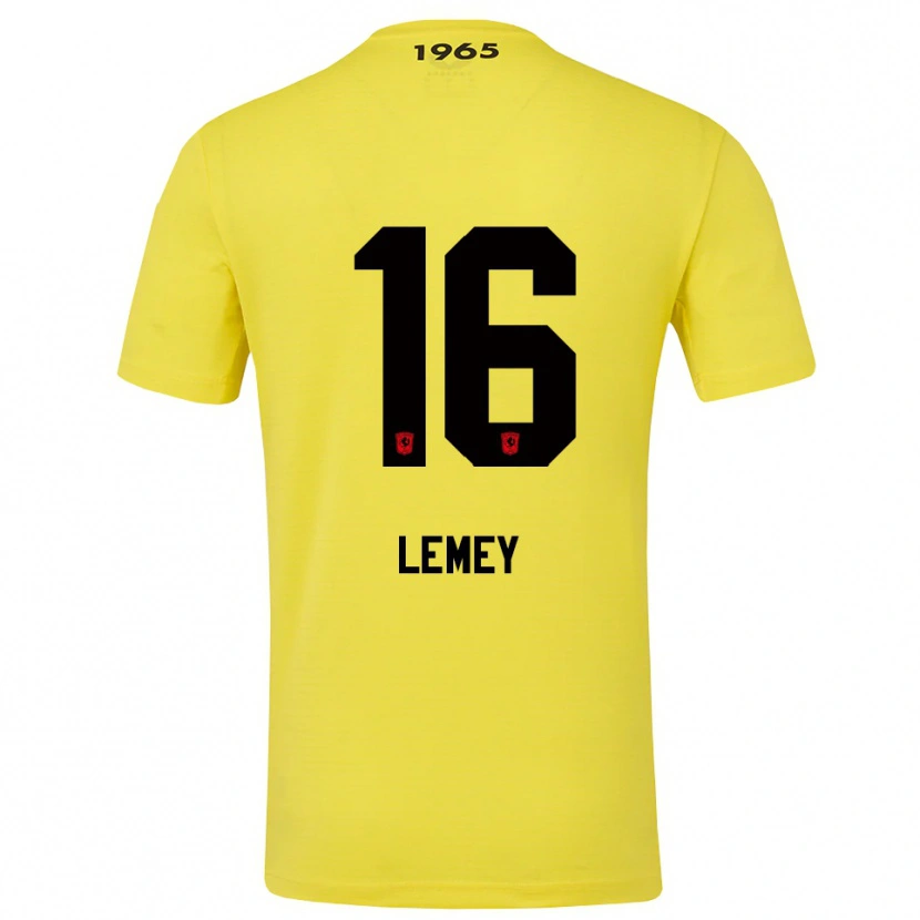 Danxen Kinder Diede Lemey #16 Trikot Gelb Schwarz Torwarttrikot 2025/26