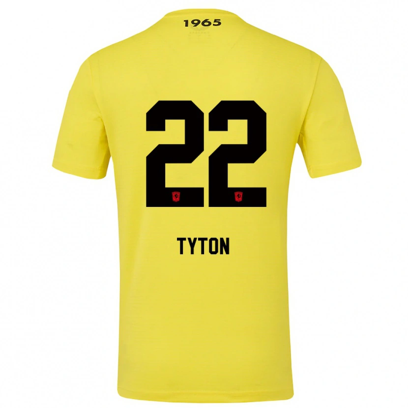 Danxen Kinder Przemyslaw Tyton #22 Trikot Gelb Schwarz Torwarttrikot 2025/26