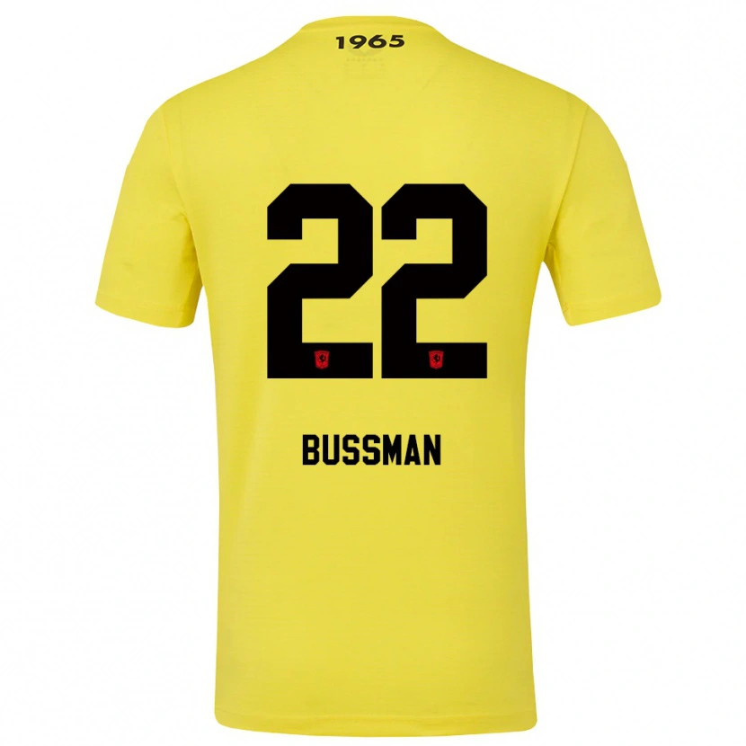 Danxen Kinder Fiene Bussman #22 Trikot Gelb Schwarz Torwarttrikot 2025/26
