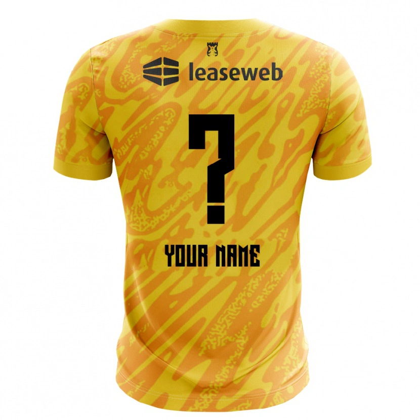 Danxen Kinder AZ Alkmaar Orange Gelb Schwarz Trikot Torwarttrikot 2025/26