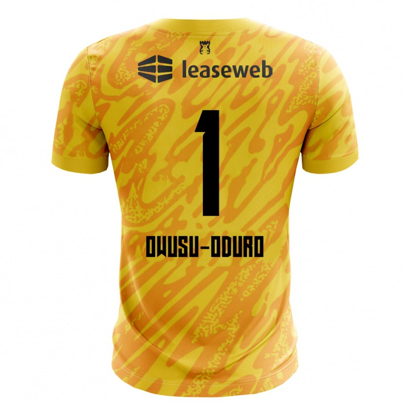 Danxen Kinder Rome Jayden Owusu-Oduro #1 Trikot Orange Gelb Schwarz Torwarttrikot 2025/26