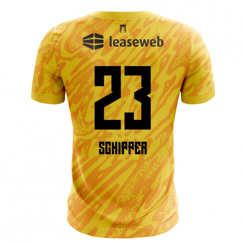 Danxen Kinder Jur Schipper #23 Trikot Orange Gelb Schwarz Torwarttrikot 2025/26