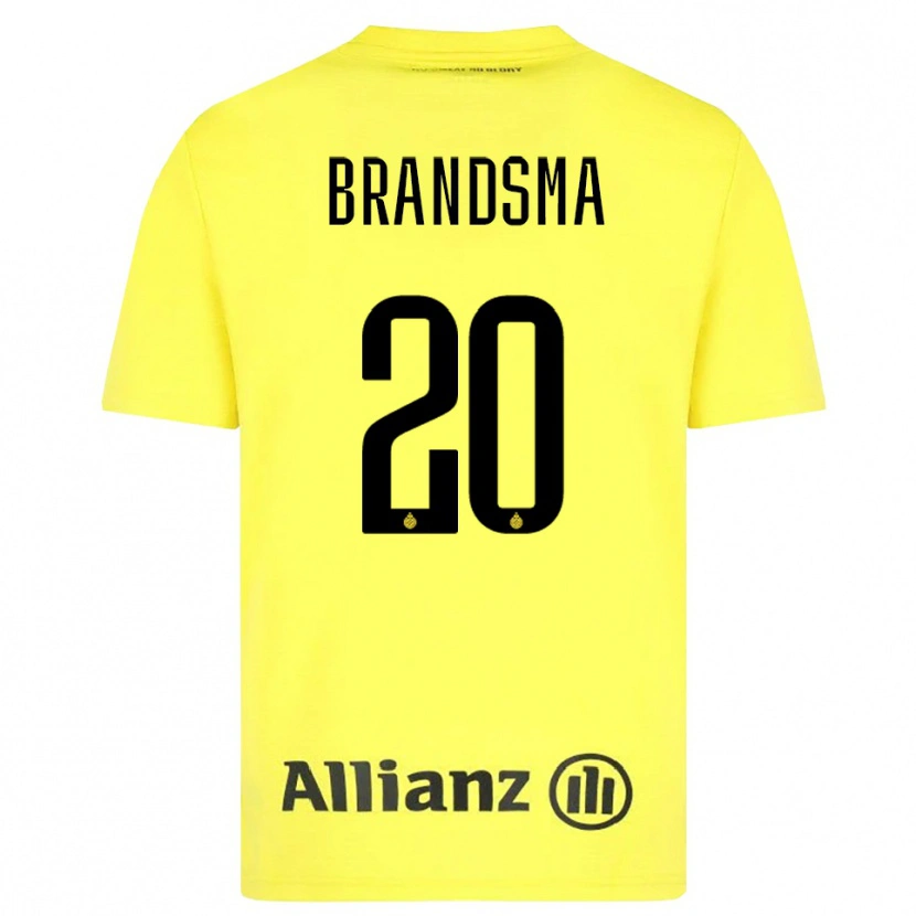 Danxen Kinder Ilke Brandsma #20 Trikot Gelb Schwarz Torwarttrikot 2025/26