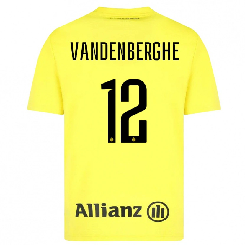 Danxen Kinder Xander Vandenberghe #12 Trikot Gelb Schwarz Torwarttrikot 2025/26