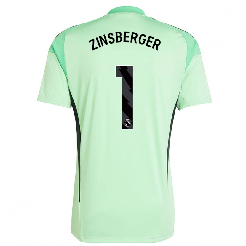 Danxen Kinder Manuela Zinsberger #1 Trikot Hellgrün Schwarz Torwarttrikot 2025/26