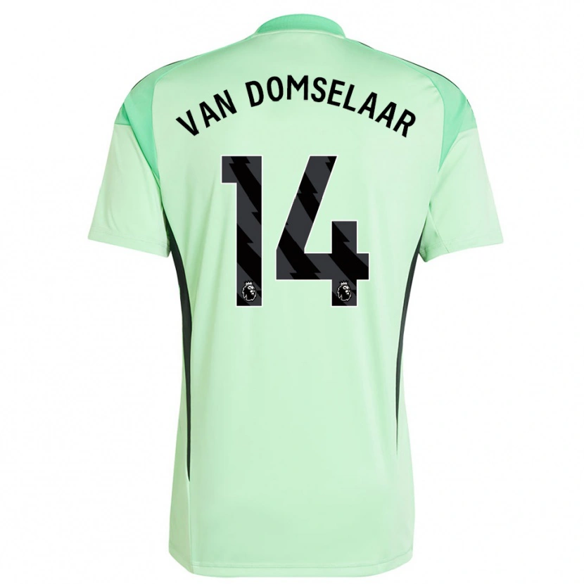 Danxen Kinder Daphne Van Domselaar #14 Trikot Hellgrün Schwarz Torwarttrikot 2025/26