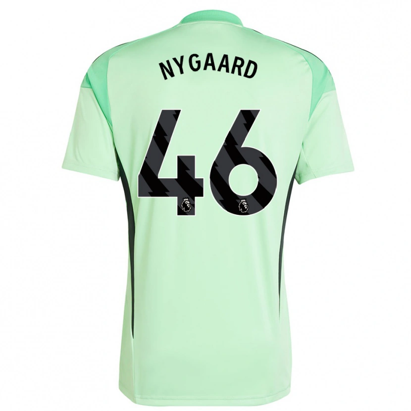 Danxen Kinder Lucas Nygaard #46 Trikot Hellgrün Schwarz Torwarttrikot 2025/26