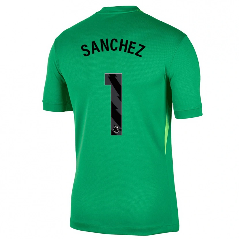 Danxen Kinder Robert Sánchez #1 Trikot Grün Schwarz Torwarttrikot 2025/26