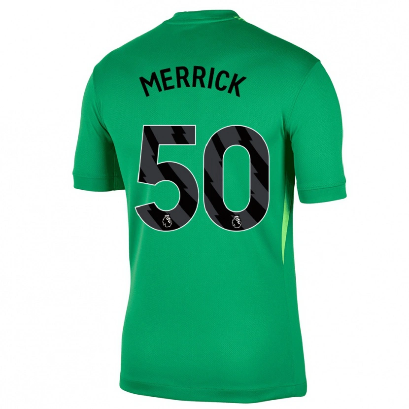 Danxen Kinder Max Merrick #50 Trikot Grün Schwarz Torwarttrikot 2025/26