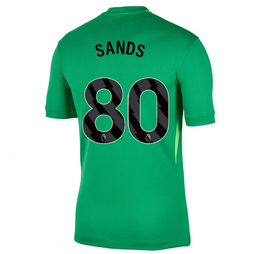 Danxen Kinder Hudson Sands #80 Trikot Grün Schwarz Torwarttrikot 2025/26