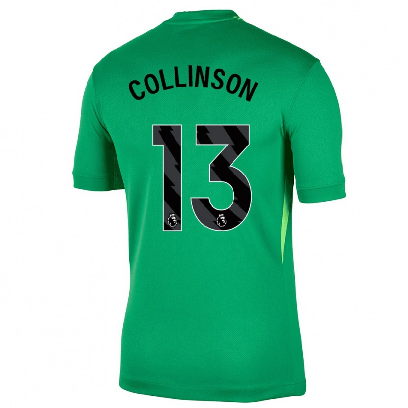 Danxen Kinder Isaac Collinson #13 Trikot Grün Schwarz Torwarttrikot 2025/26