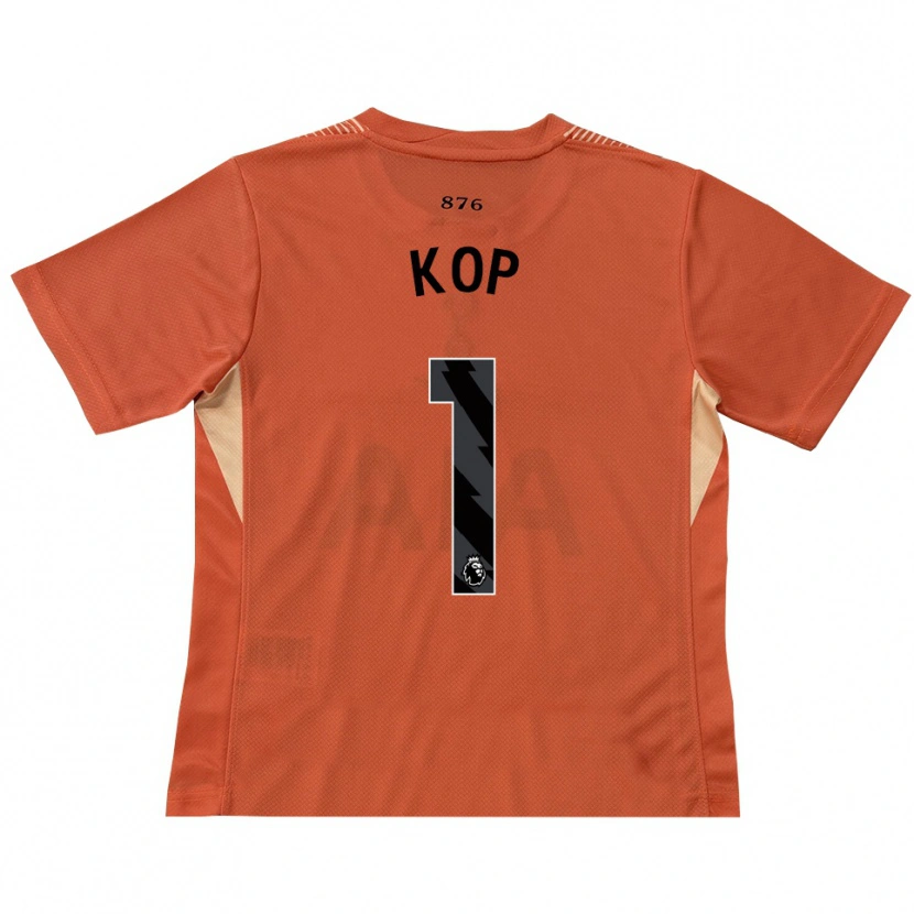 Danxen Kinder Lize Kop #1 Trikot Orange Schwarz Torwarttrikot 2025/26