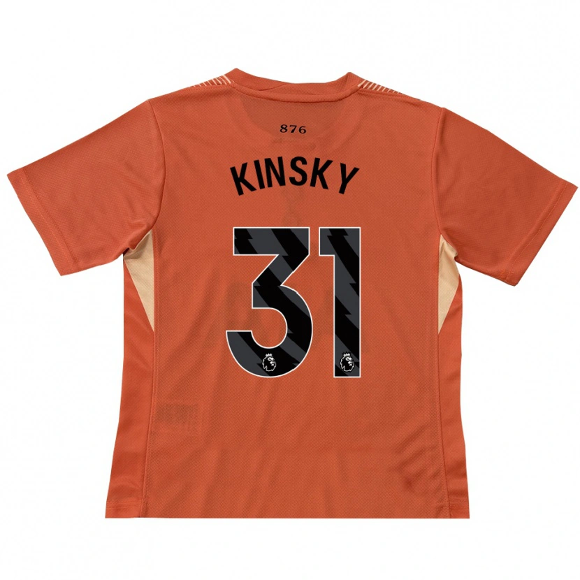 Danxen Kinder Antonín Kinský #31 Trikot Orange Schwarz Torwarttrikot 2025/26