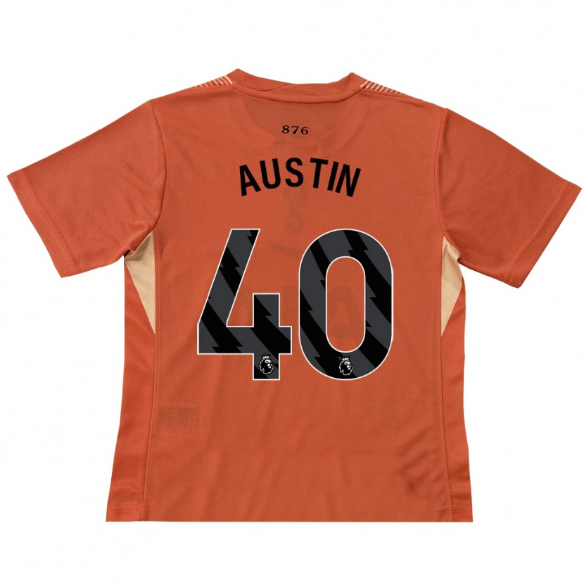 Danxen Kinder Brandon Austin #40 Trikot Orange Schwarz Torwarttrikot 2025/26