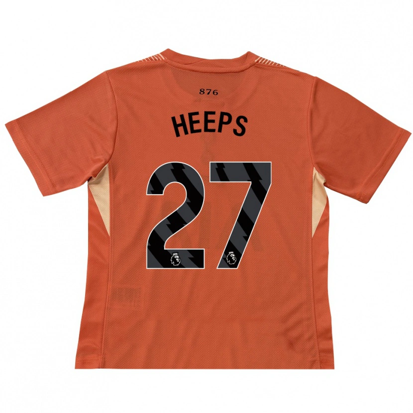 Danxen Kinder Eleanor Heeps #27 Trikot Orange Schwarz Torwarttrikot 2025/26