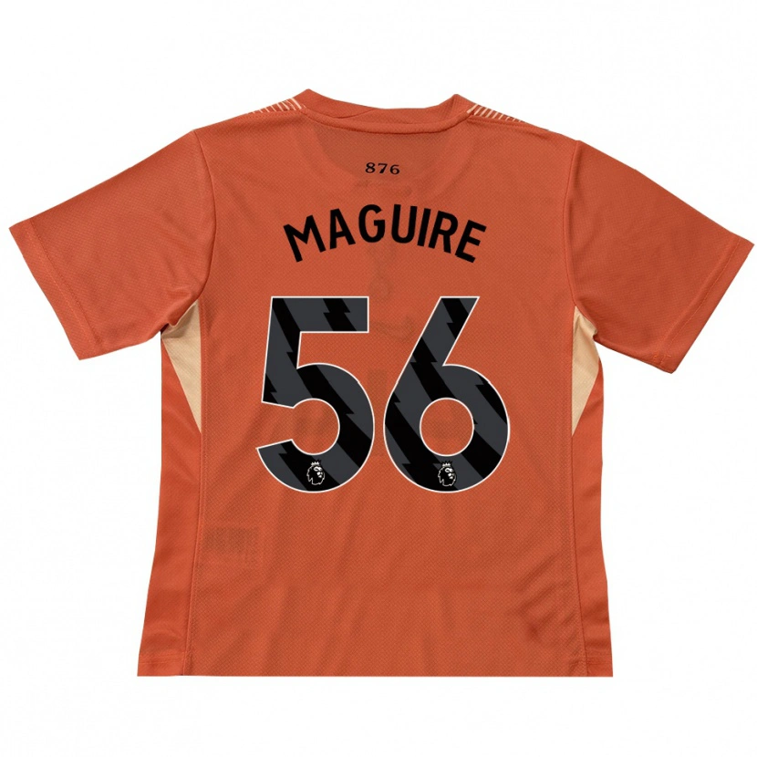 Danxen Kinder Aaron Maguire #56 Trikot Orange Schwarz Torwarttrikot 2025/26