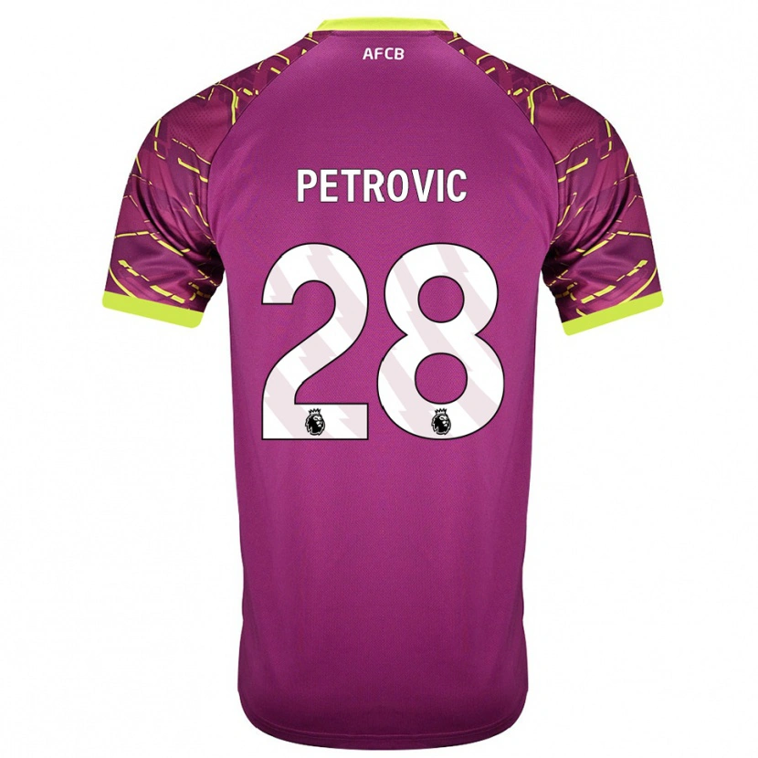Danxen Kinder Djordje Petrovic #28 Trikot Dunkles Magenta Torwarttrikot 2025/26