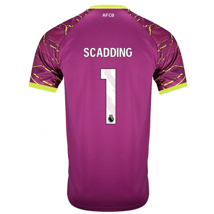 Danxen Kinder Katie Scadding #1 Trikot Dunkles Magenta Torwarttrikot 2025/26